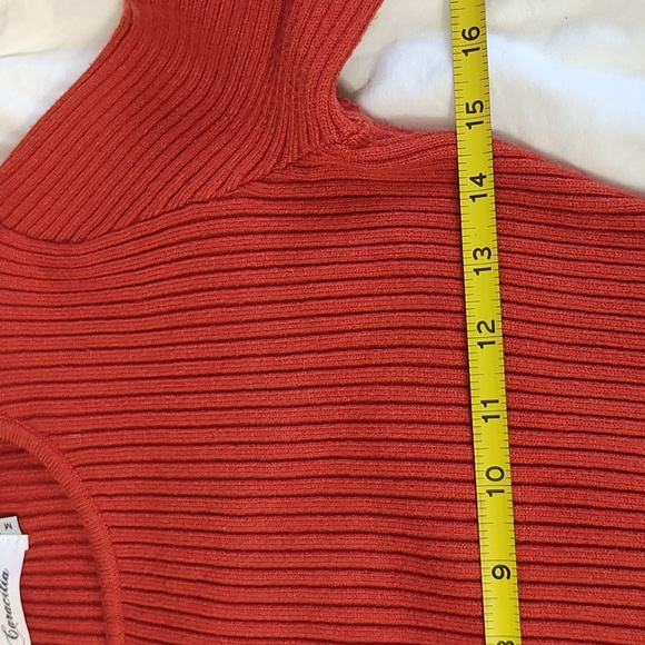 Chic Long Sleeve Knit Dress in Rust - Picture 8 of 12